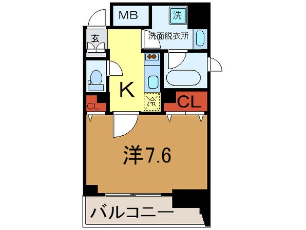 レジディア神戸元町の物件間取画像